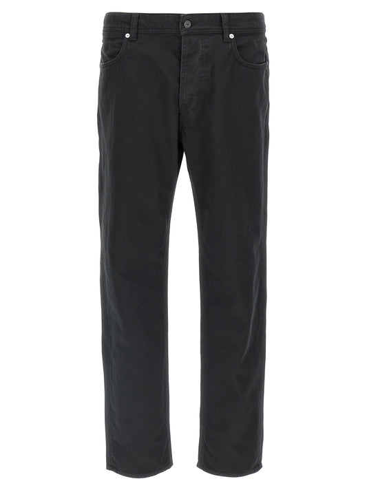 Stone Island Black Cotton Straight-Leg Jeans