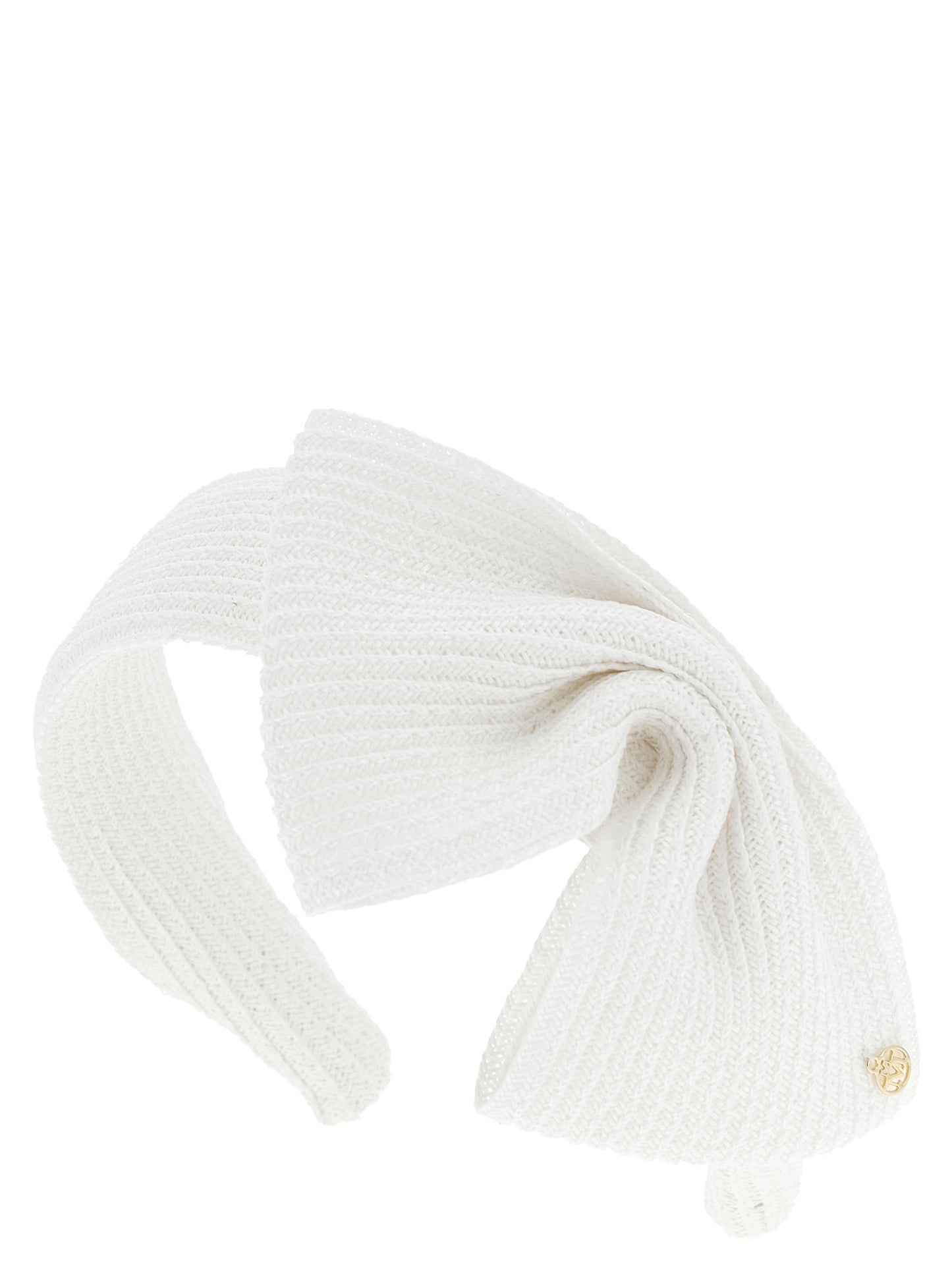 Maison Michel White Papier Headband