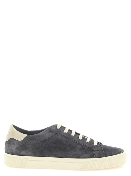 Brunello Cucinelli Gray Calfskin Sneakers