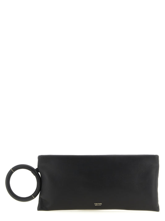 Tom Ford Black Lambskin Clutch Bag