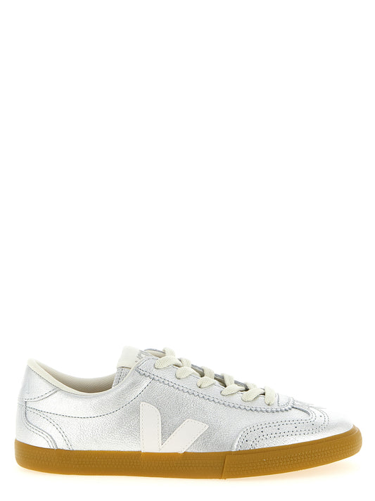 Veja Silver Genuine Leather Sneakers