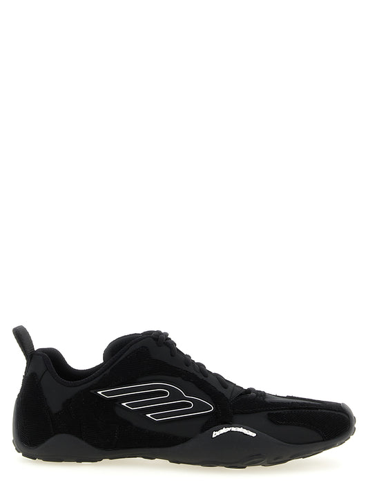 Balenciaga Black Polyester Athletic Sneakers