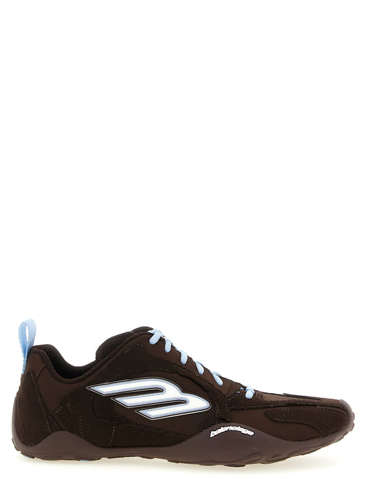 Balenciaga Brown Polyester Athletic Sneakers