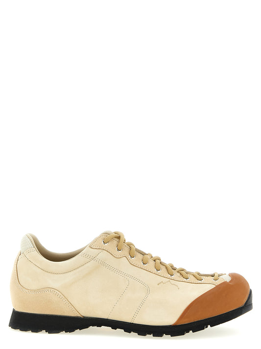 Diemme Beige Leather Athletic Sneakers