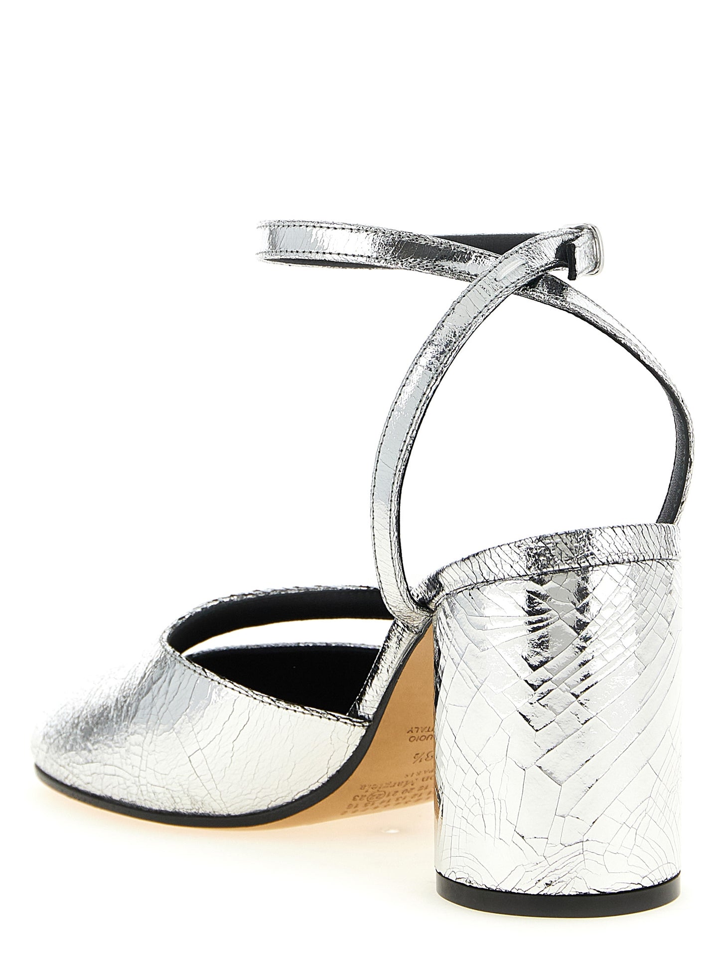 Maison Margiela Silver Calfskin High Heel Pumps