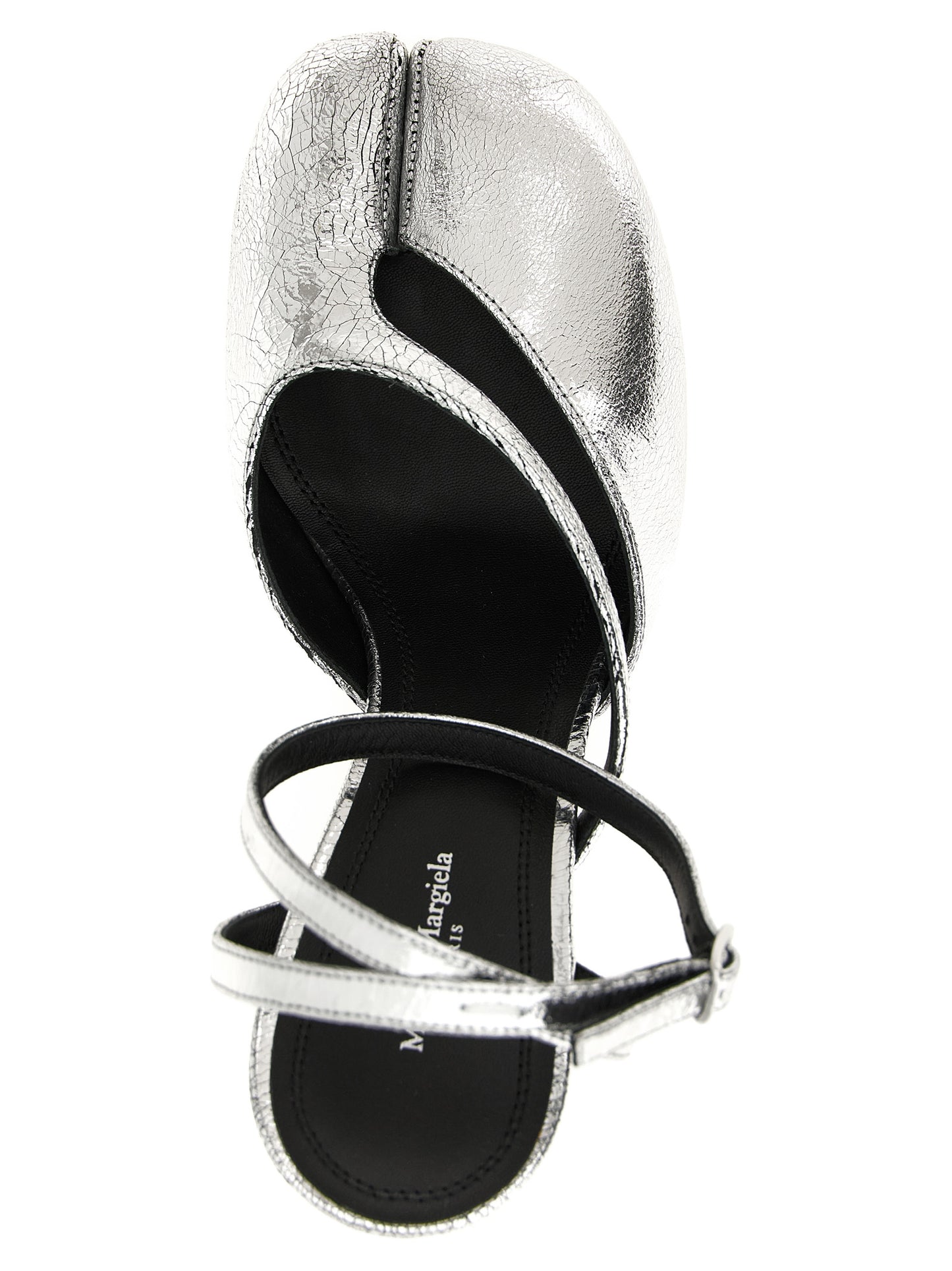 Maison Margiela Silver Calfskin High Heel Pumps