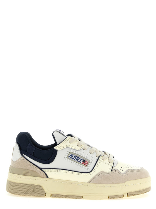 Autry Blue Cowhide Low Top Sneakers