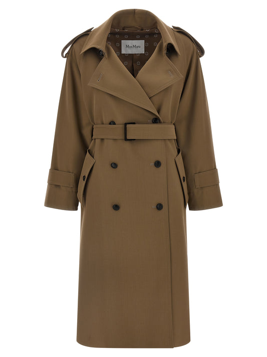 Max Mara Brown Virgin Wool Coat