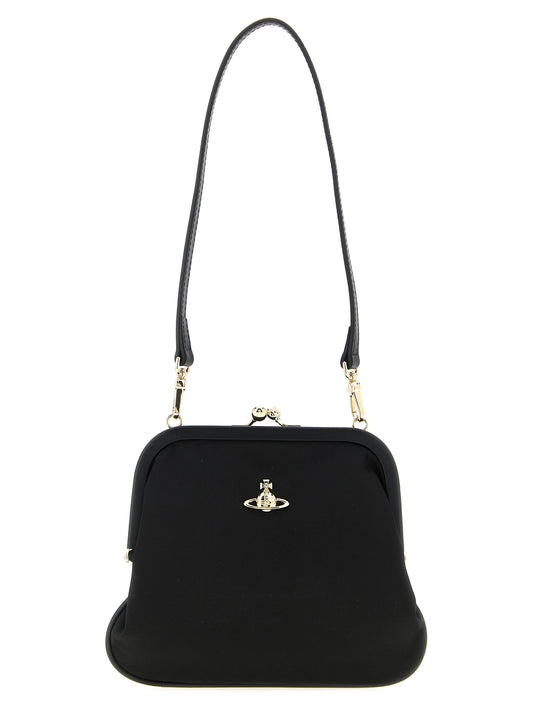 Vivienne Westwood Black Viscose Clutch Bag