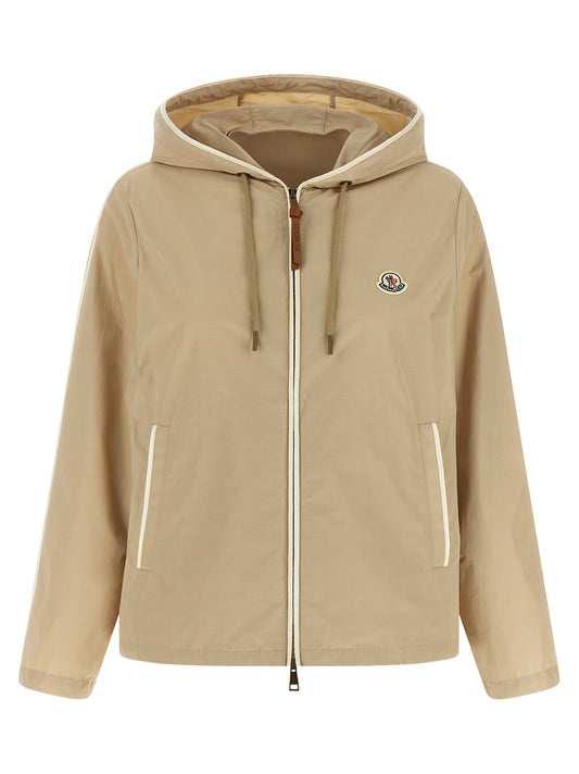 Moncler Beige Polyester Shell Jacket