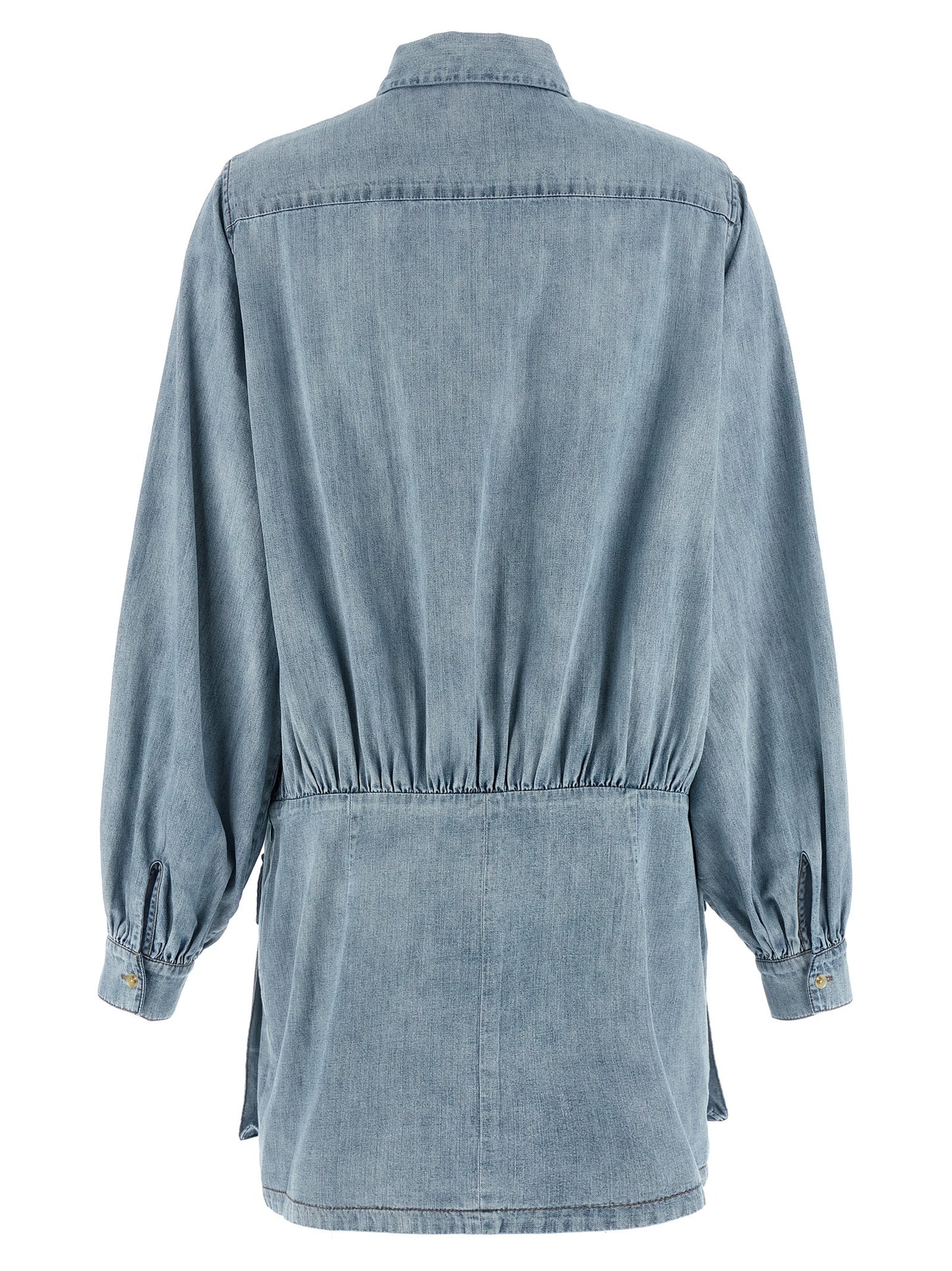 7 For All Mankind Blue Cotton Short Dress