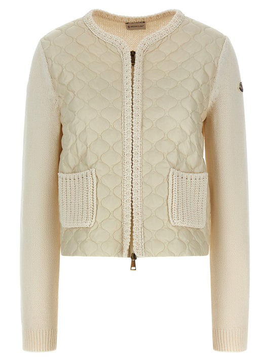 Moncler Beige Cotton Cardigan
