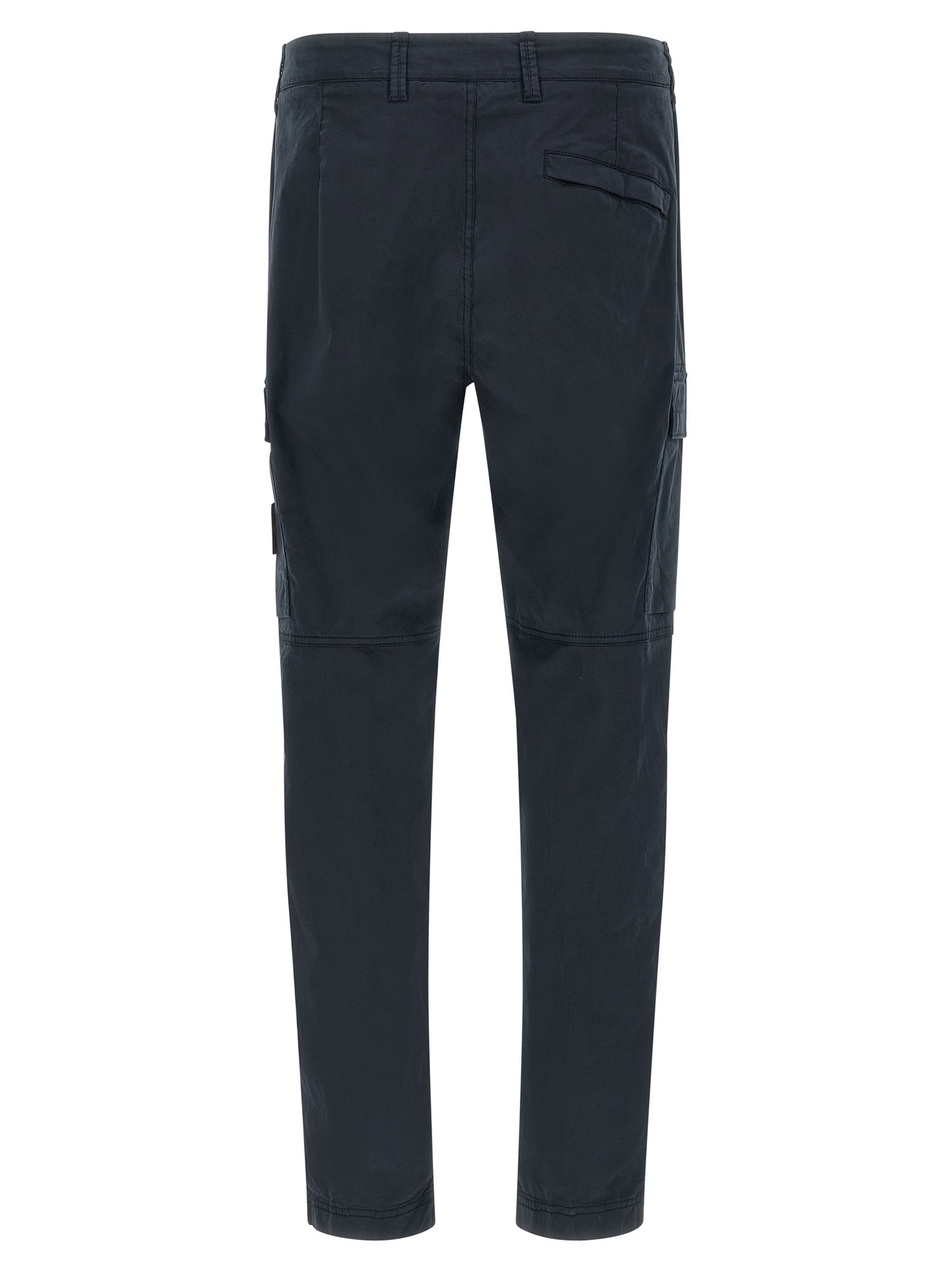 Stone Island Blue Cotton Cargo Pants