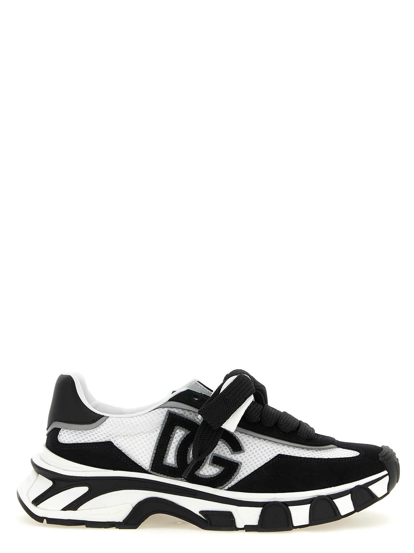 Dolce & Gabbana Bicolor Polyester Athletic Sneakers