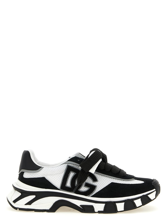 Dolce & Gabbana Bicolor Polyester Athletic Sneakers