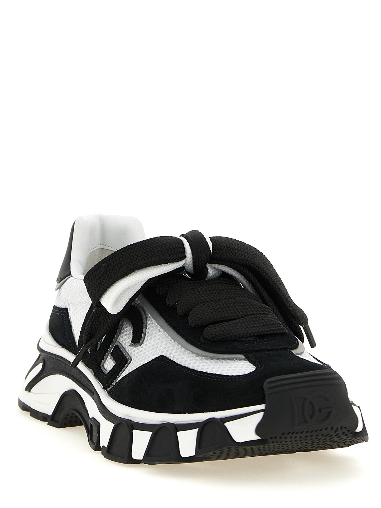 Dolce & Gabbana Bicolor Polyester Athletic Sneakers