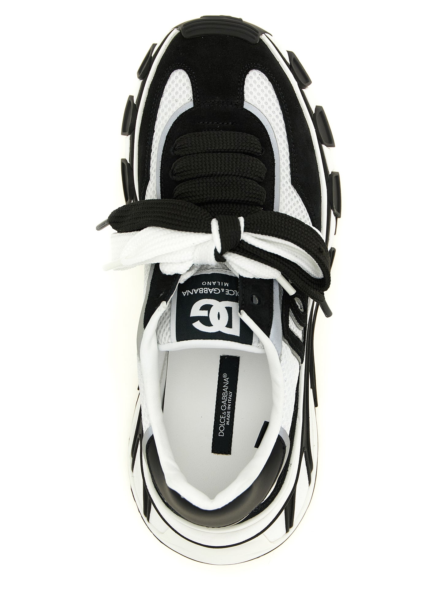Dolce & Gabbana Bicolor Polyester Athletic Sneakers