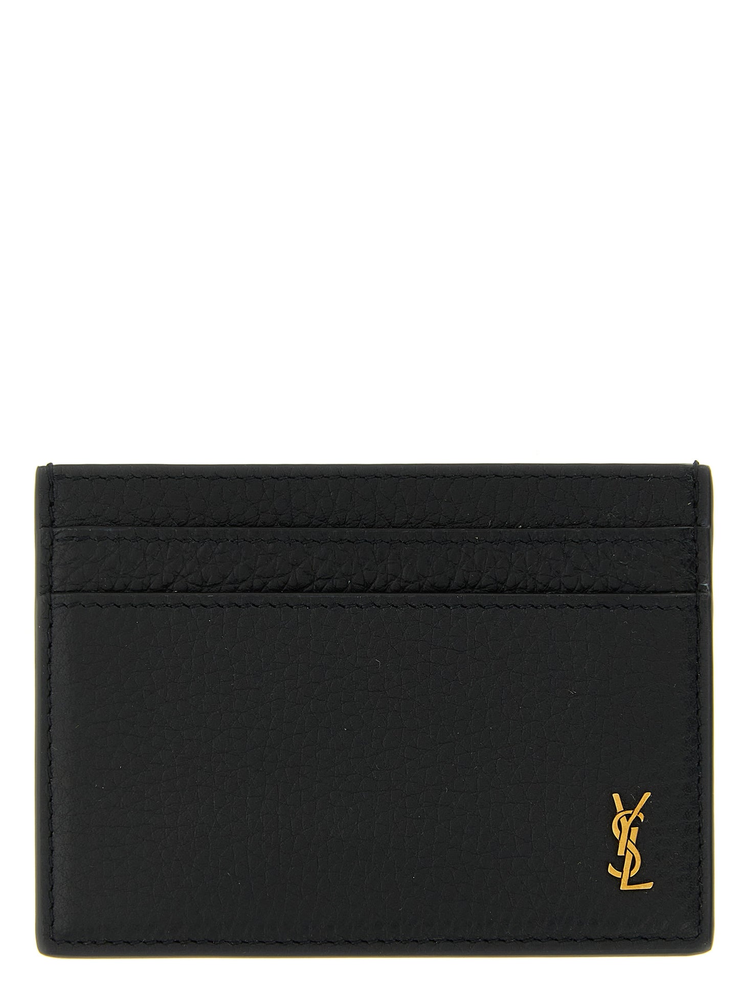 Saint Laurent Black Calfskin Cardholder