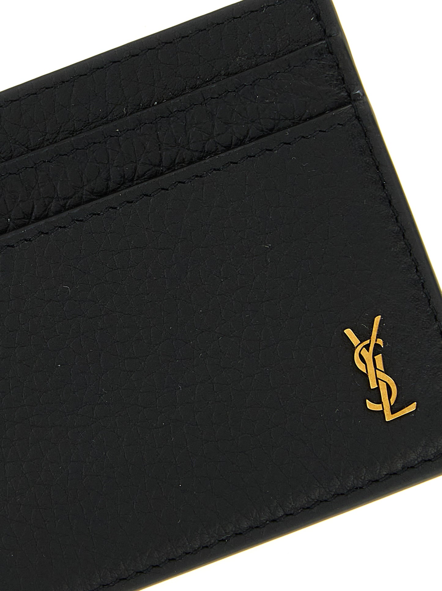Saint Laurent Black Calfskin Cardholder
