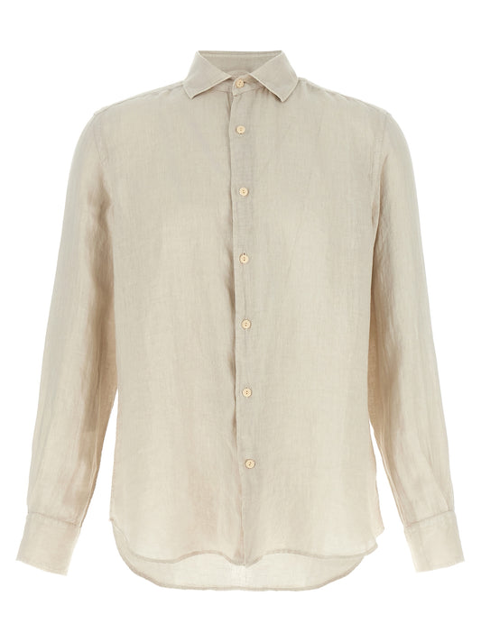 MC2 Saint Barth Beige Linen Blouse