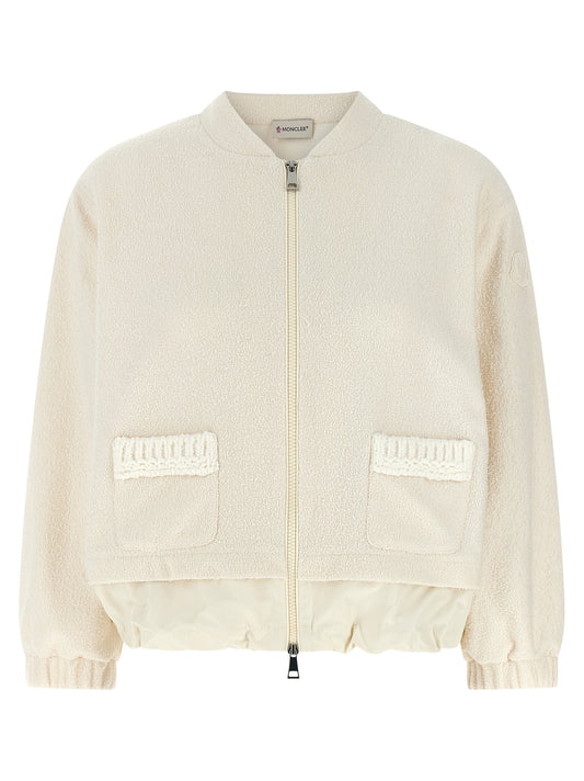 Moncler White Polyester Cardigan