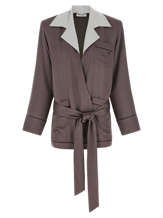 The Attico Purple Viscose Blazer