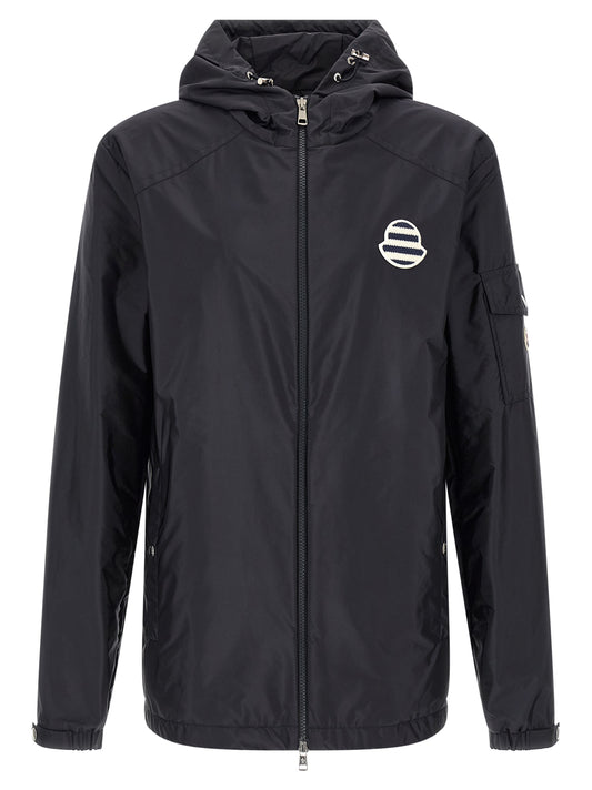 Moncler Blue Polyamide Shell Jacket