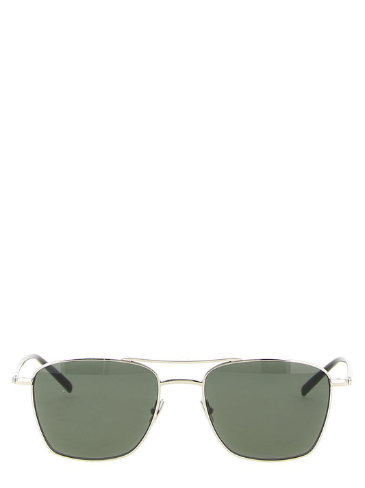 Saint Laurent Silver Acetate Sunglasses