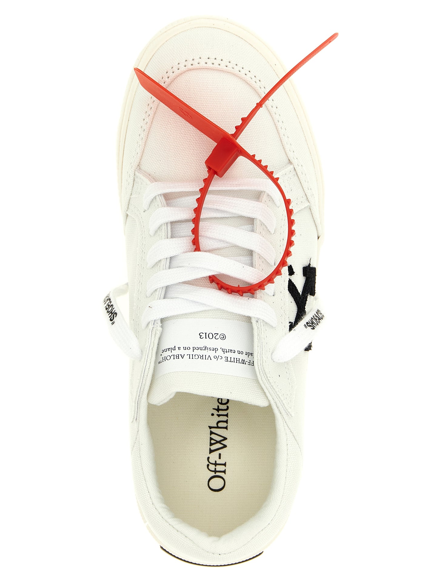 Off-White Bicolor Cotton Low Top Sneakers