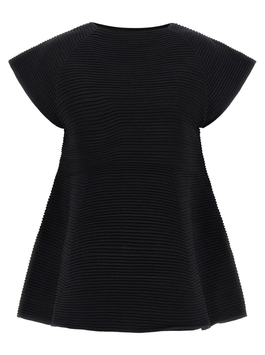 Issey Miyake Black Polyester Short Dress