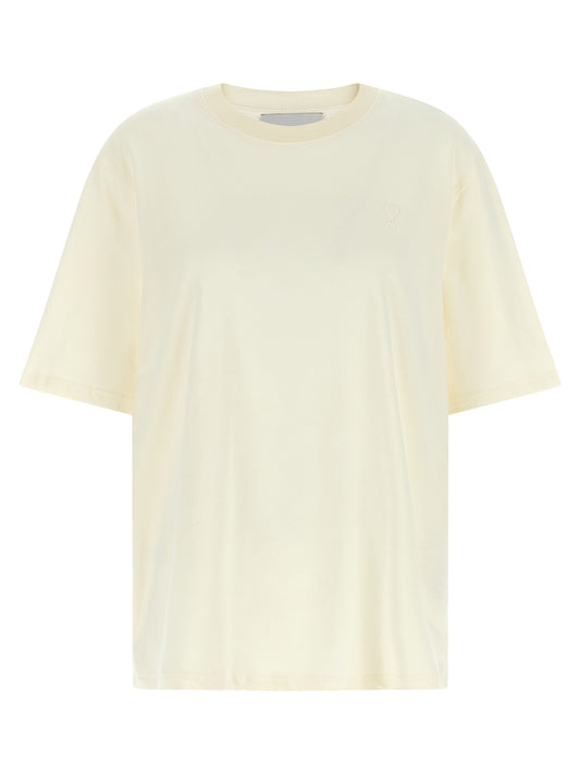 Ami Paris White Cotton T-Shirt
