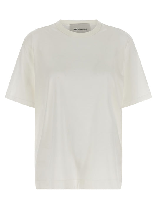 Ami Paris White Cotton T-Shirt