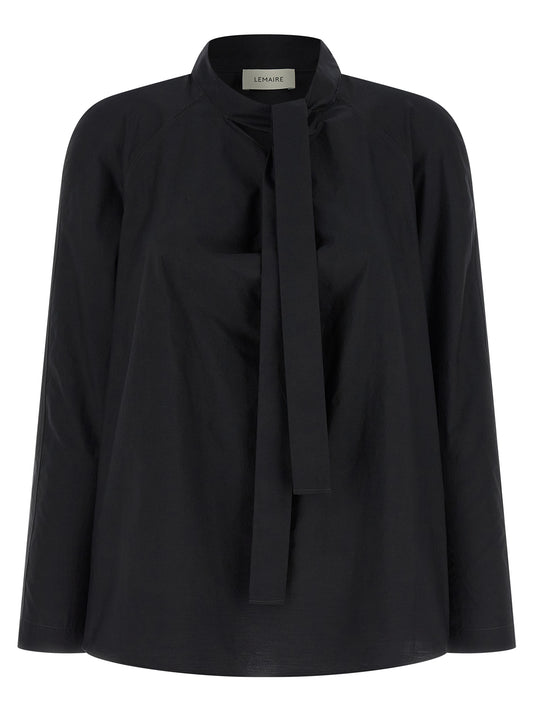 Lemaire Black Cotton Blouse