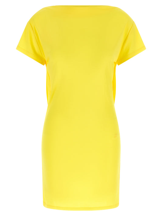 Jacquemus Bicolor Viscose Short Dress