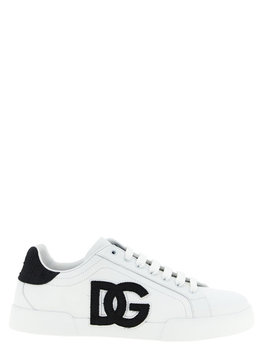 Dolce & Gabbana Bicolor Calfskin Low Top Sneakers