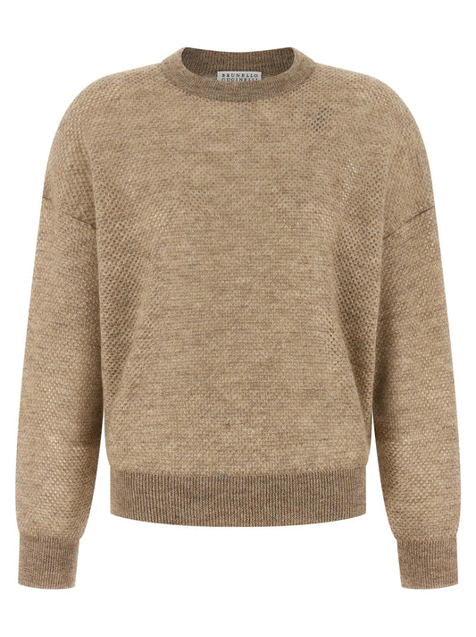 Brunello Cucinelli Beige Wool Cardigan