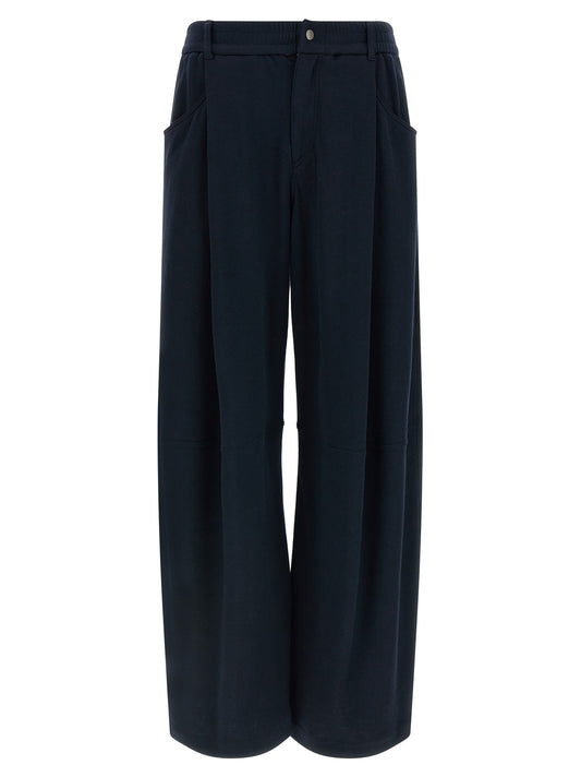 Brunello Cucinelli Blue Cotton Casual Pants