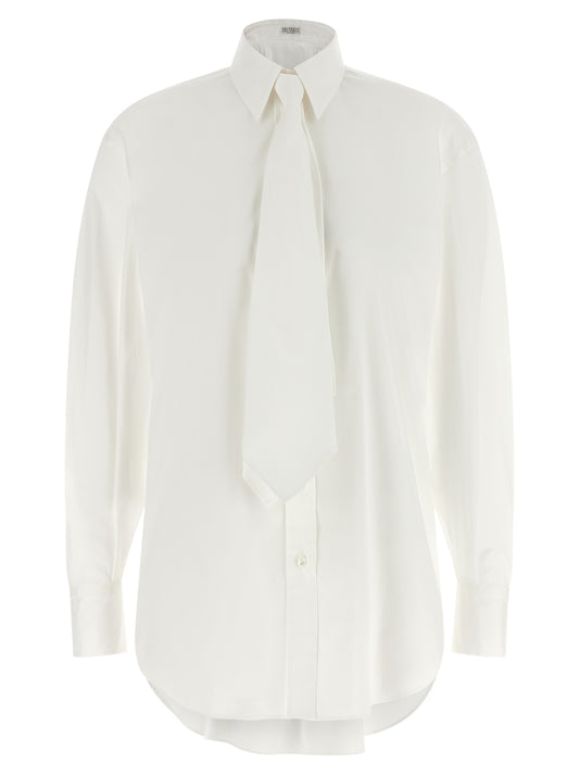 Brunello Cucinelli White Cotton Blouse