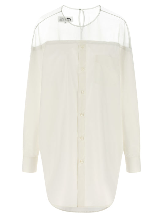 MM6 Maison Margiela White Cotton Blouse