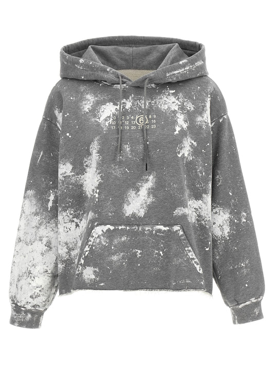 MM6 Maison Margiela Gray Cotton Sweatshirt