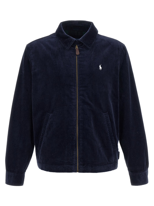 Polo Ralph Lauren Blue Cotton Full-Length Jacket