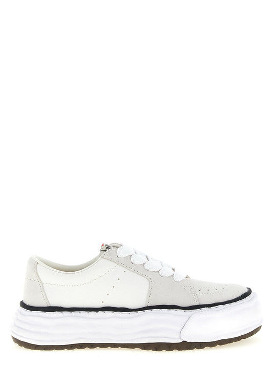 Maison Mihara Yasuhiro White Cowhide Platform Sneakers