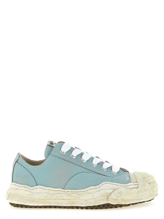 Maison Mihara Yasuhiro Blue Cowhide Low Top Sneakers
