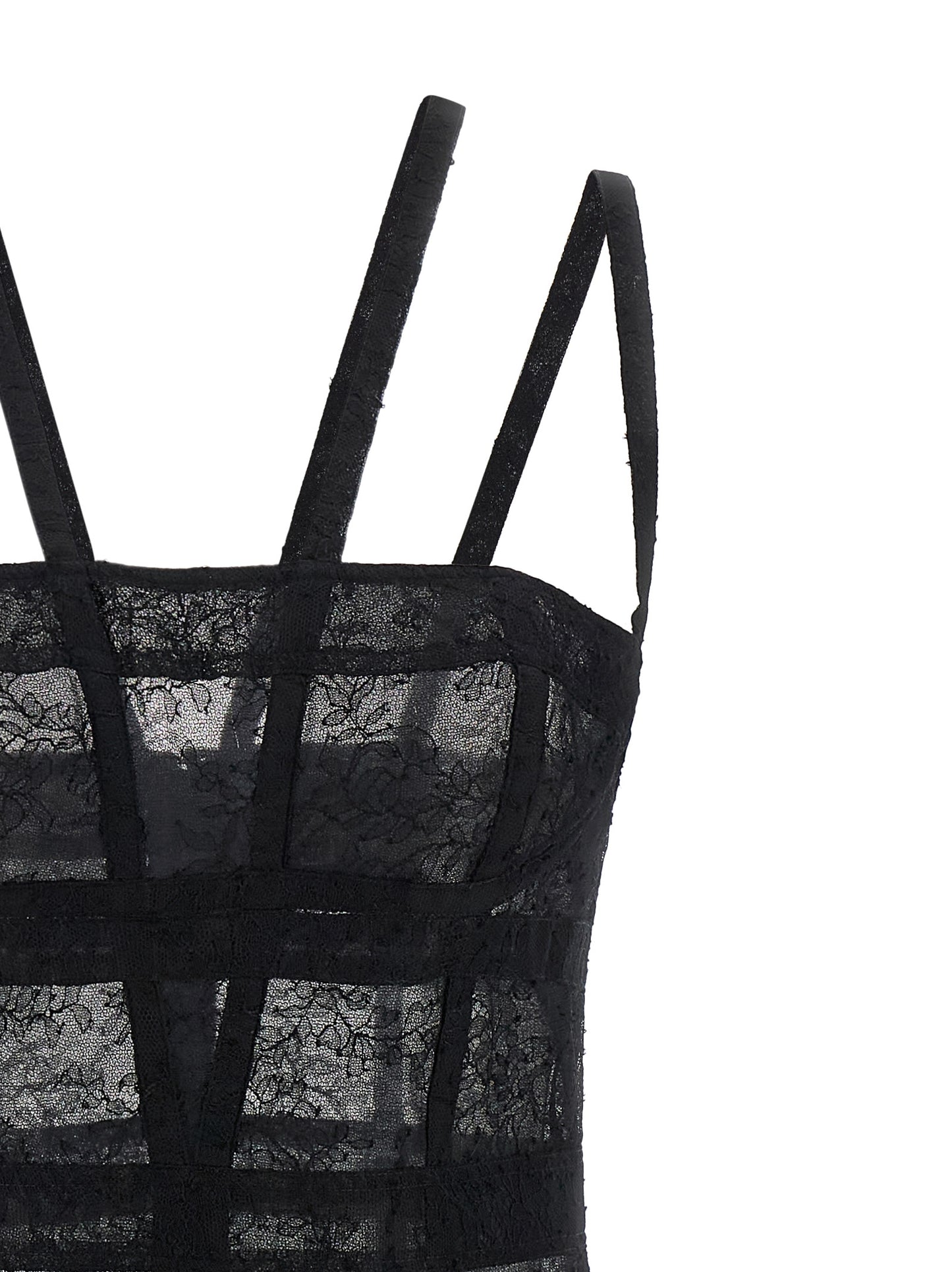 Giovanni Bedin Black Polyamide Short Dress