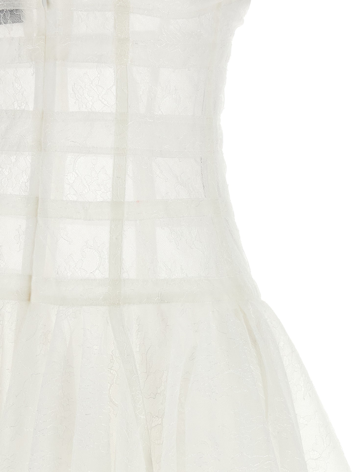 Giovanni Bedin White Polyamide Short Dress