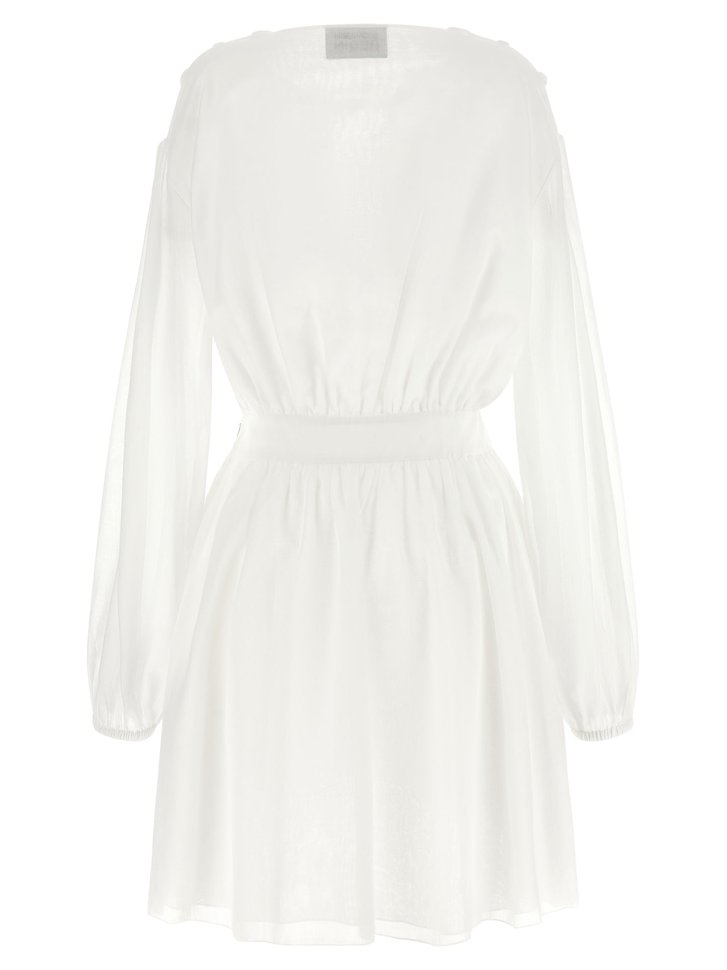 Giovanni Bedin White Cotton Short Dress