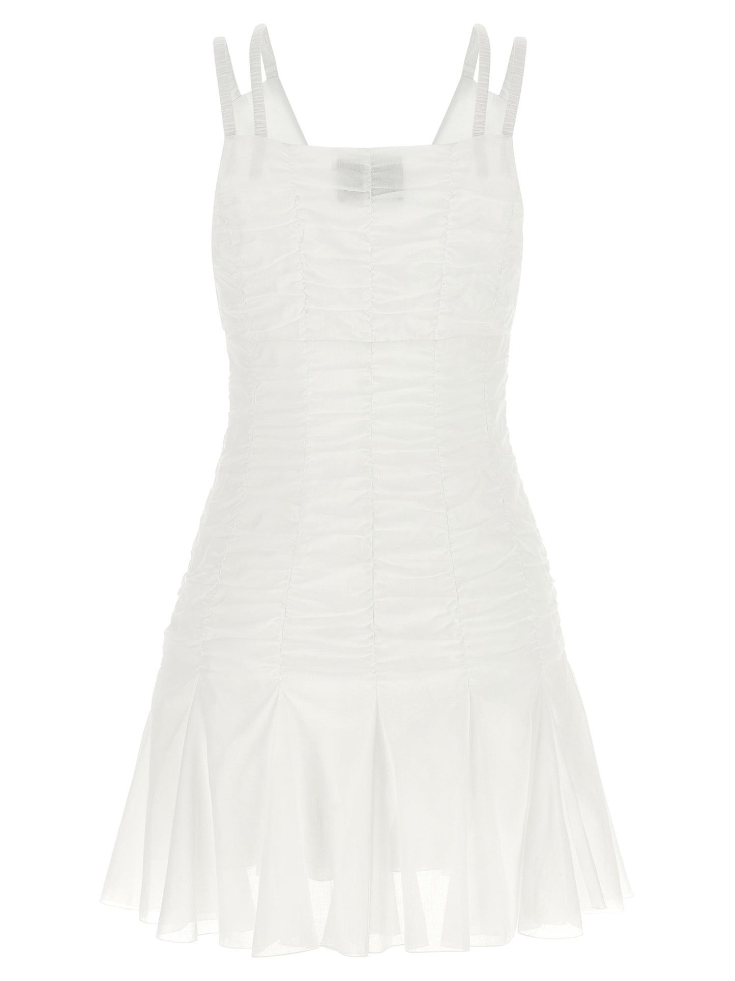 Giovanni Bedin White Cotton Short Dress