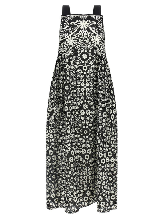 Max Mara Bicolor Cotton Long Dress