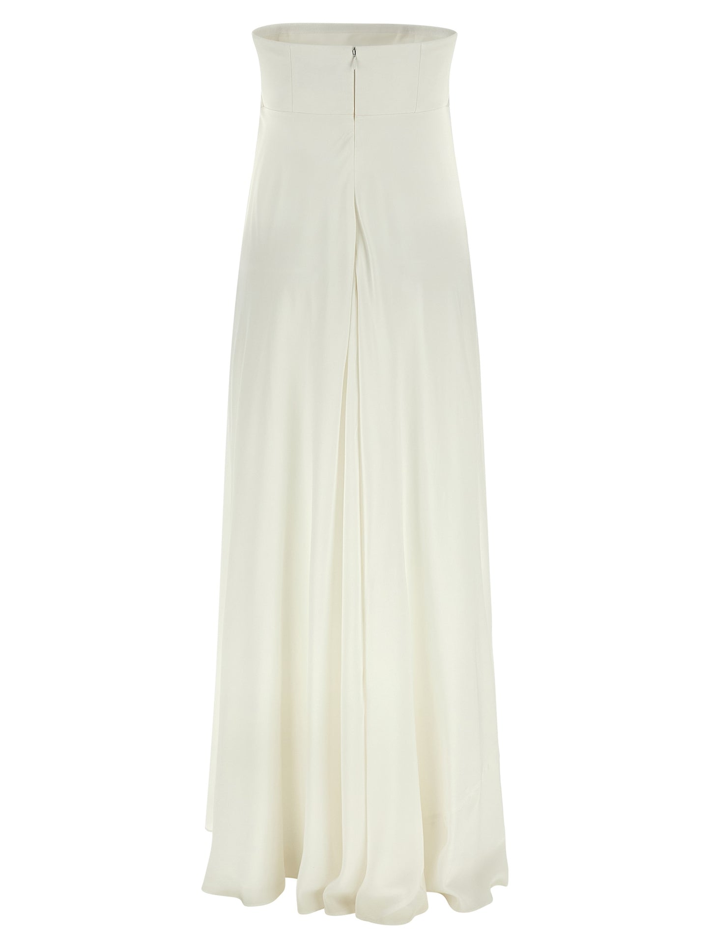 Giovanni Bedin White Silk Long Dress