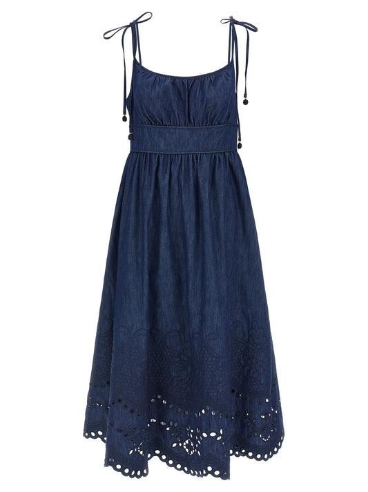 Zimmermann Blue Cotton Midi Dress